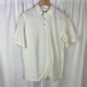 Nwt Enro White Polo 100% Cotton Men’s Size Small Gold Summer Shirt